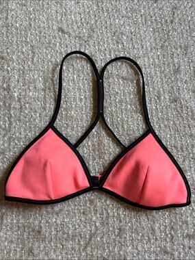 🌞 VICTORIAS SECRET WOMENS SIZE SMALL IRANGE RACERBACK TRIANGLE BIKINI TOP